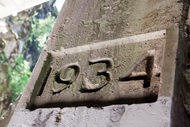 Parts of the tunnels were reinforced with concrete in the ‘30s